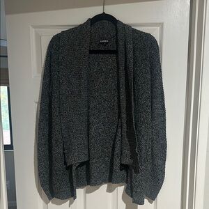 Express Dark Charcoal Gray Cardigan